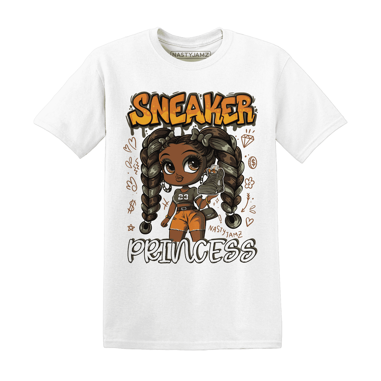 Olive-5s-T-Shirt-Match-Sneaker-Princess