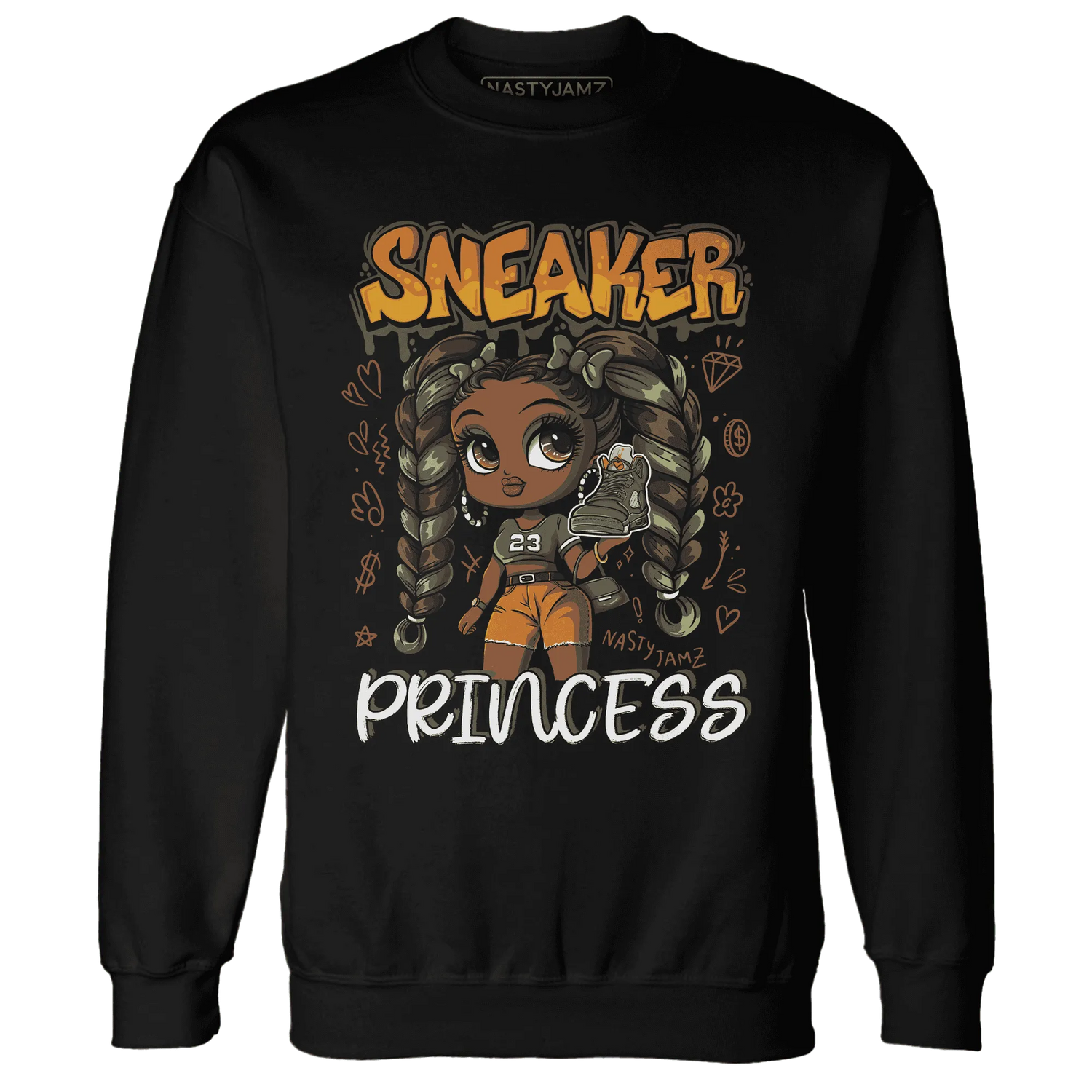 Olive-5s-Sweatshirt-Match-Sneaker-Princess