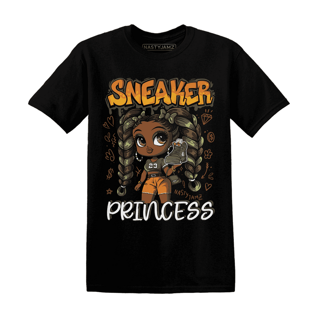 Olive-5s-T-Shirt-Match-Sneaker-Princess