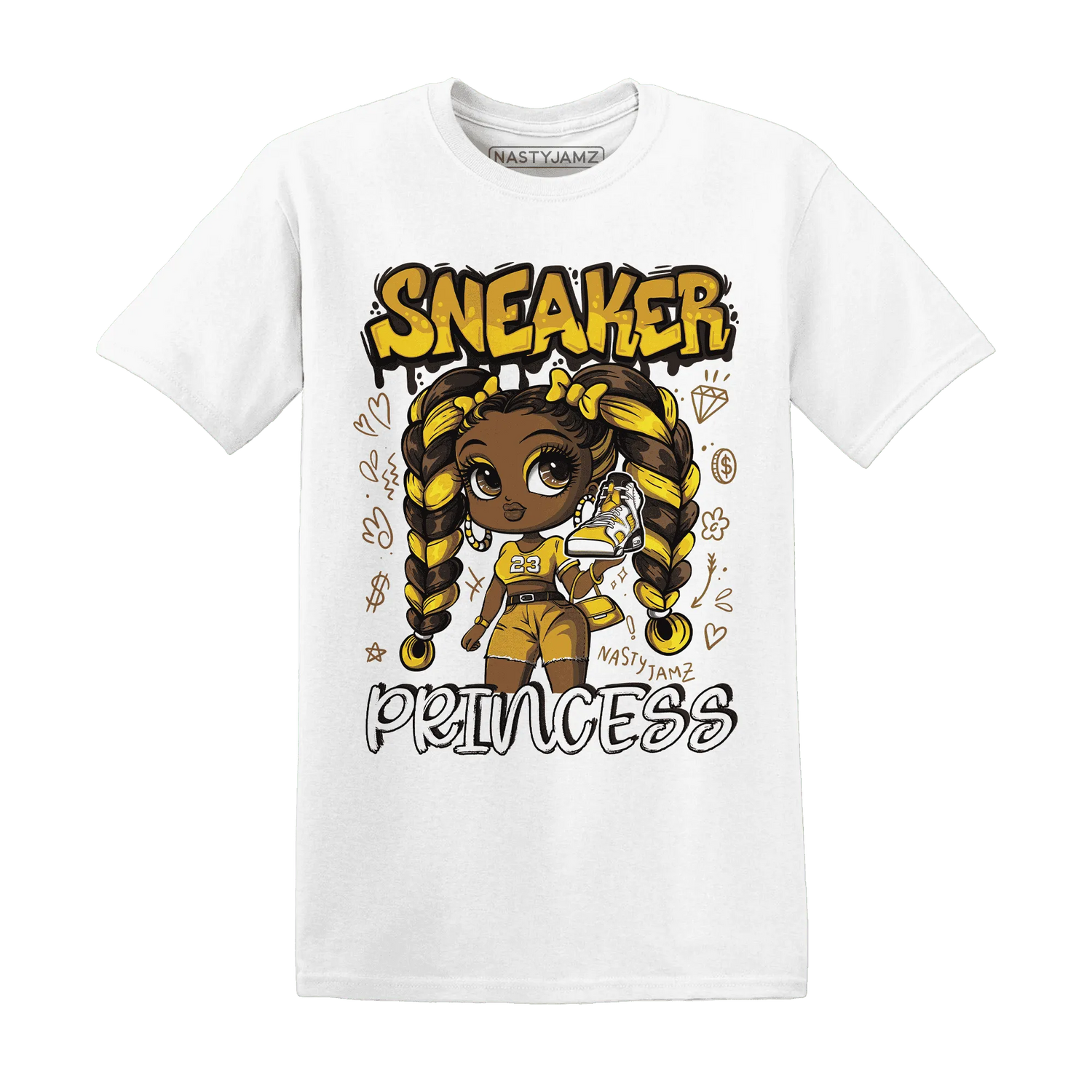 Yellow-Ochre-6s-T-Shirt-Match-Sneaker-Princess