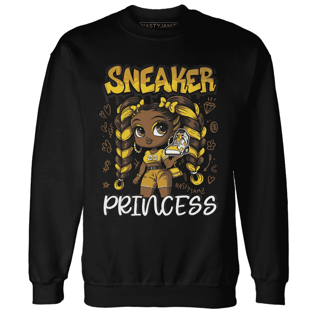 Yellow-Ochre-6s-Sweatshirt-Match-Sneaker-Princess