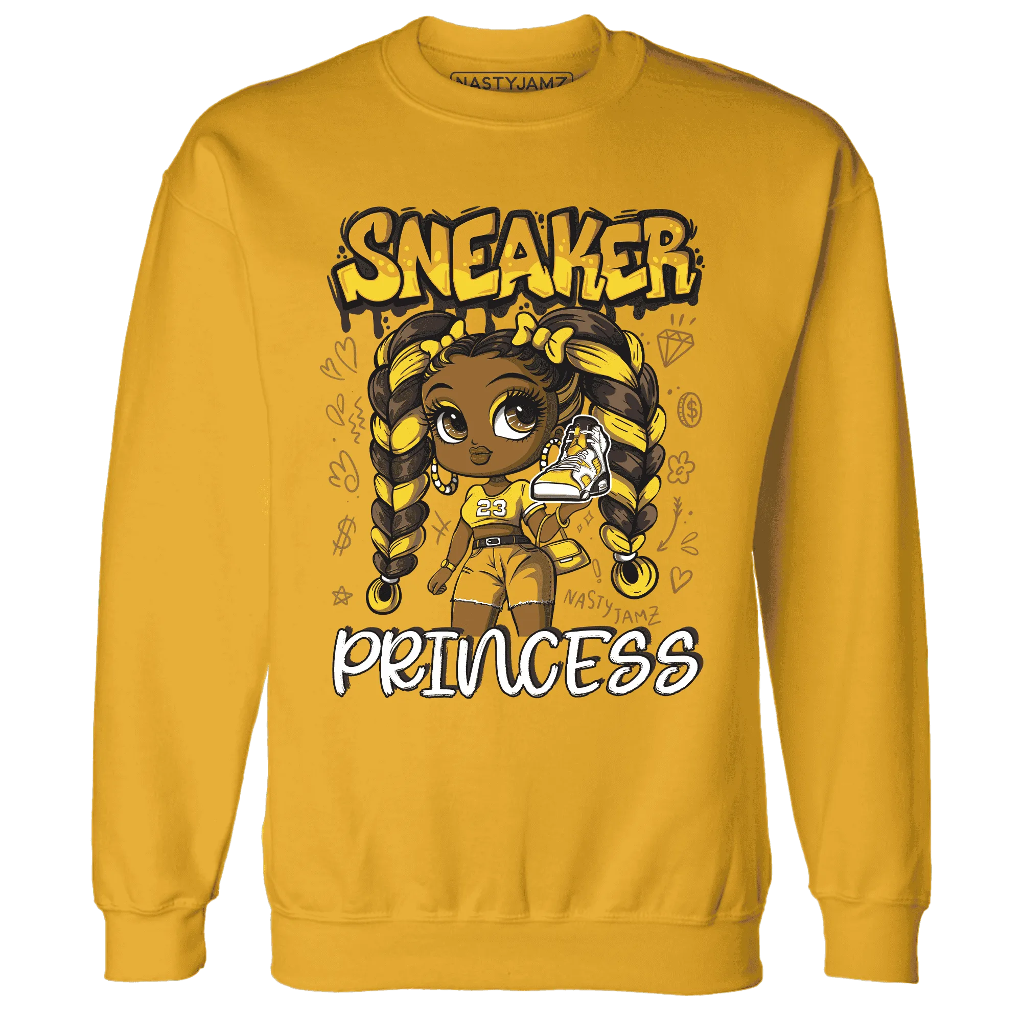 Yellow-Ochre-6s-Sweatshirt-Match-Sneaker-Princess