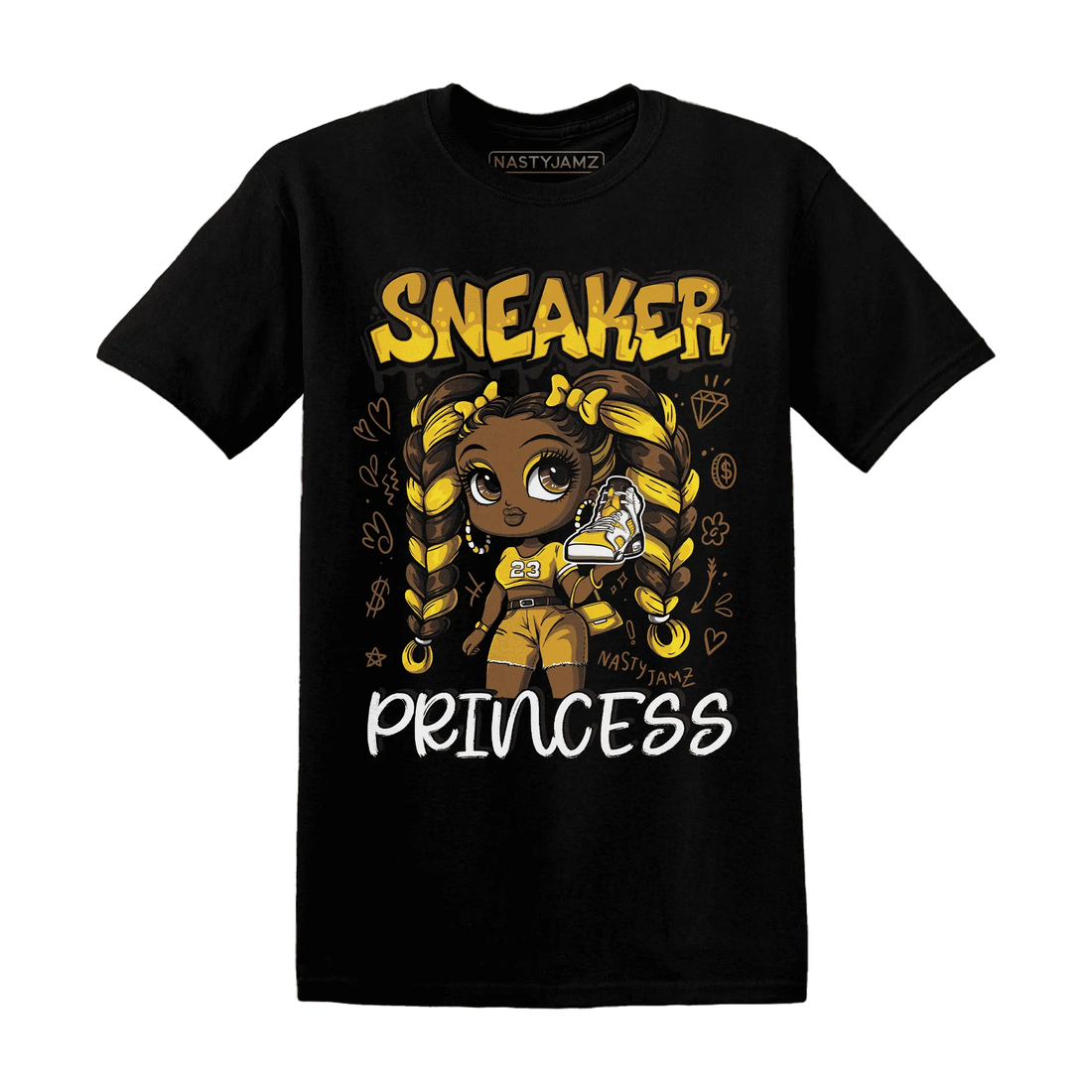 Yellow-Ochre-6s-T-Shirt-Match-Sneaker-Princess