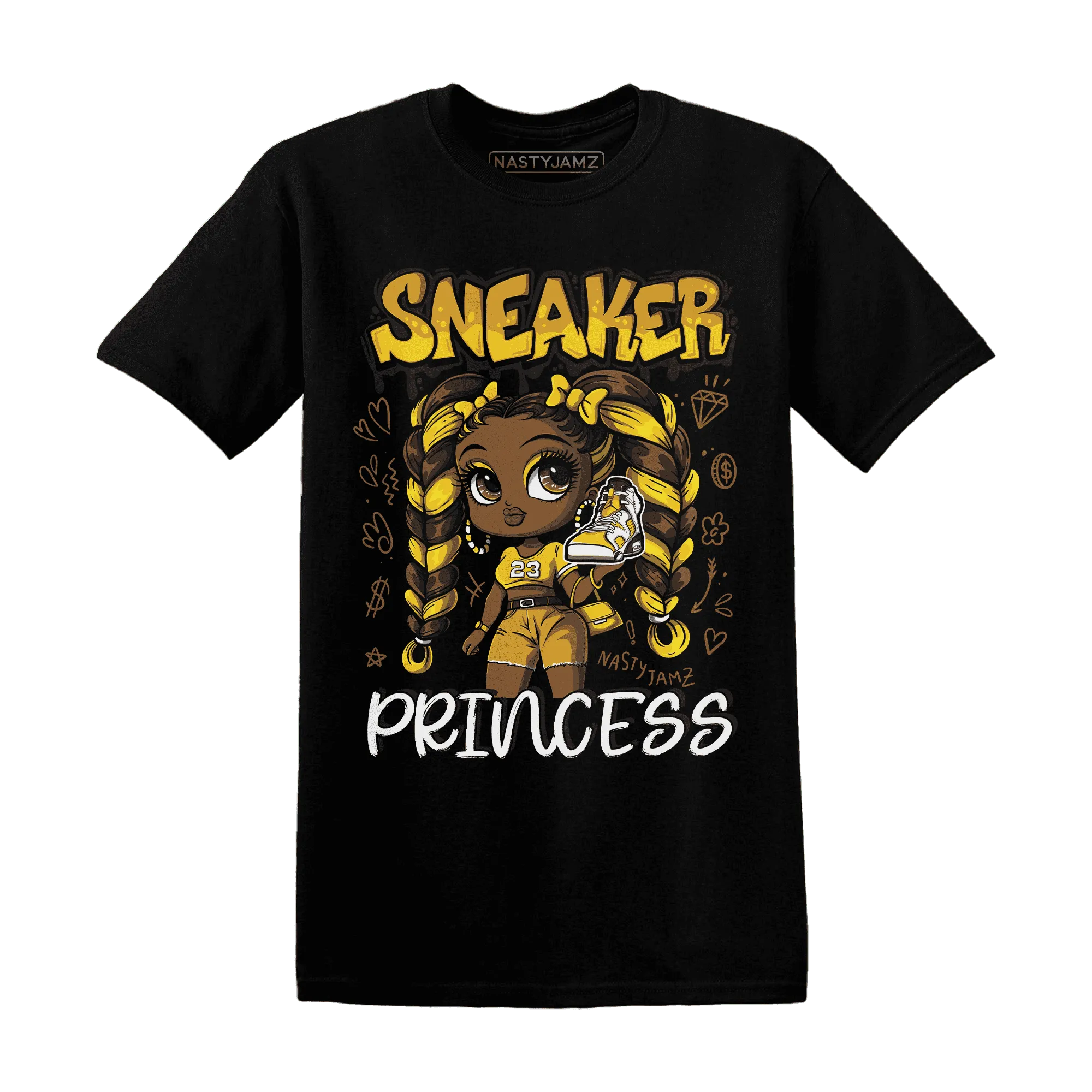 Yellow-Ochre-6s-T-Shirt-Match-Sneaker-Princess