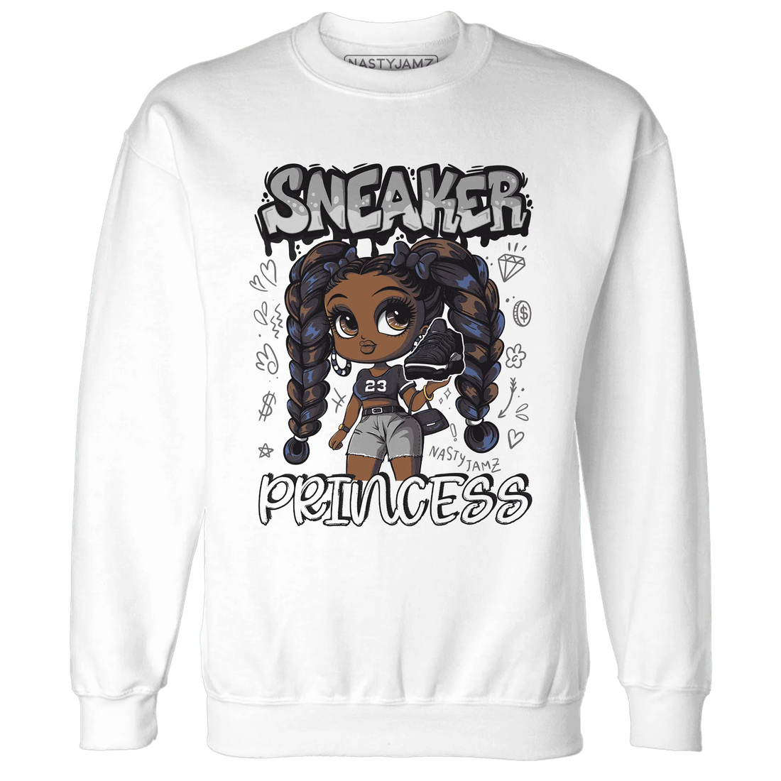 VaporMax-Plus-Midnight-Navy-White-Metallic-Silver-Sweatshirt-Match-Sneaker-Princess