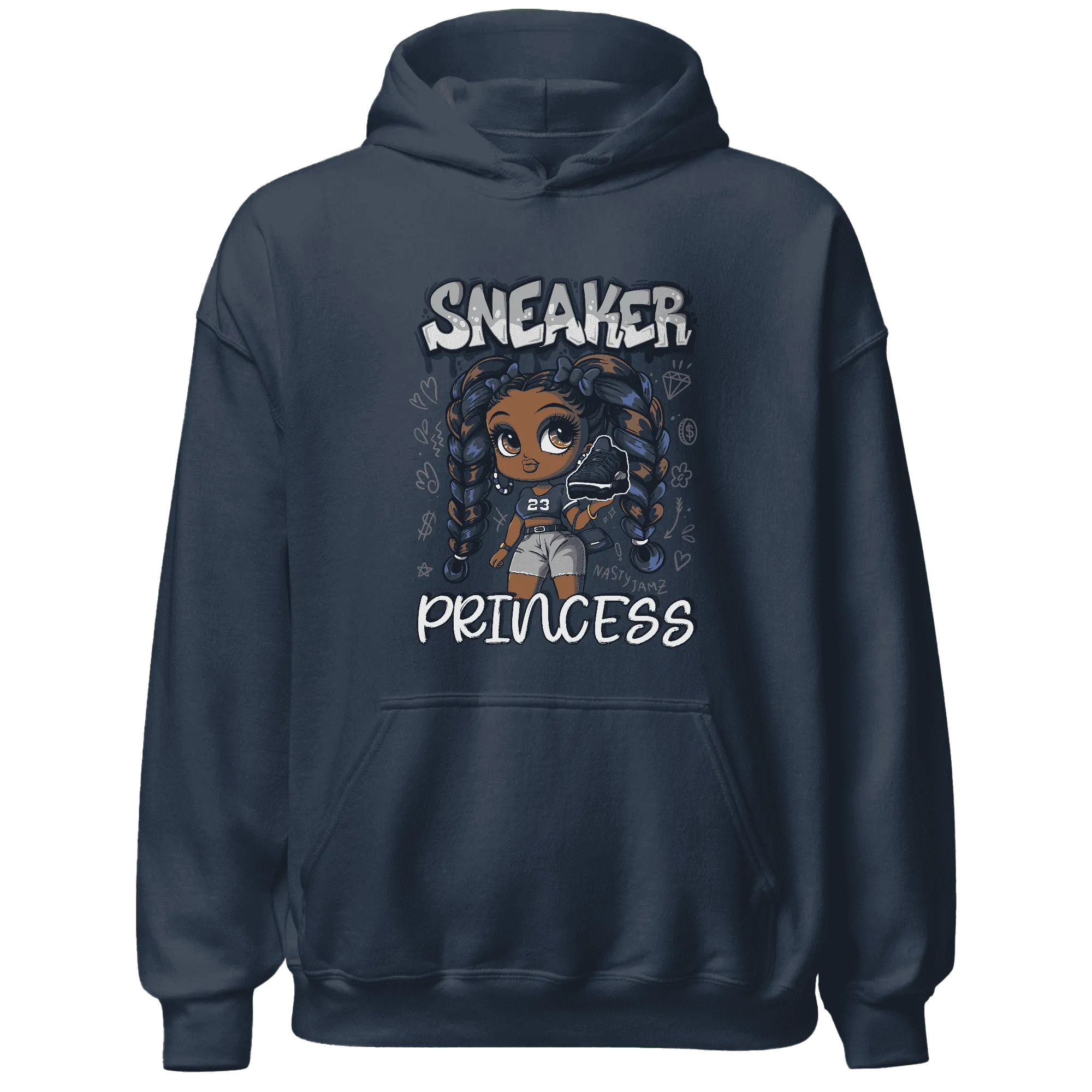 VaporMax-Plus-Midnight-Navy-White-Metallic-Silver-Hoodie-Match-Sneaker-Princess