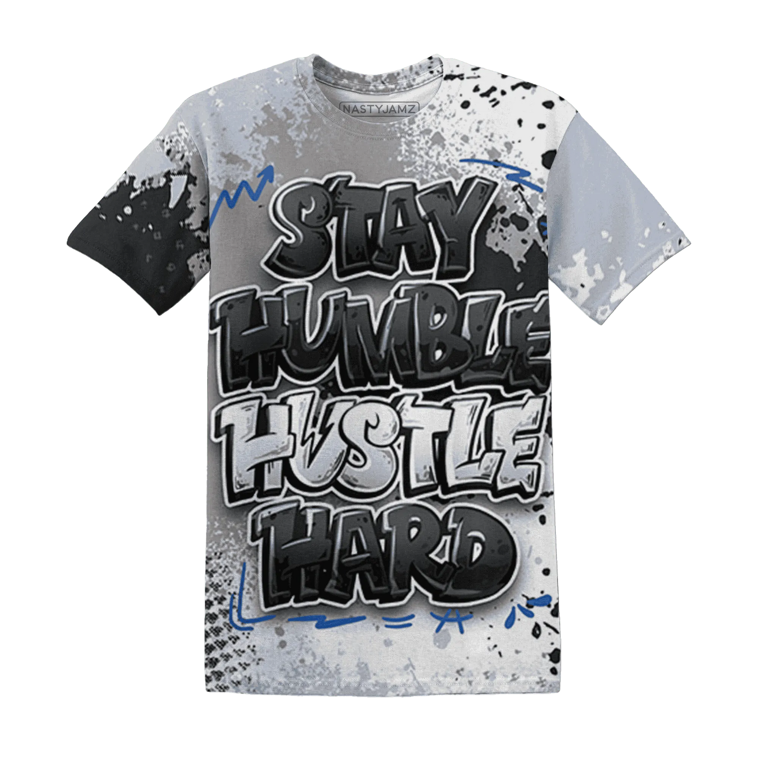 Low-Space-Jamz-11s-T-Shirt-Match-Stay-Humble-Hustle-Hard-3D