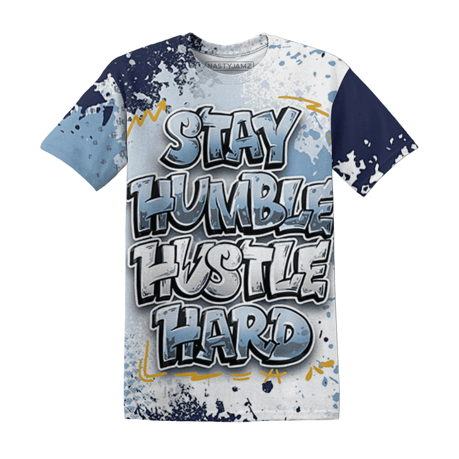 First-In-Flight-1s-T-Shirt-Match-Stay-Humble-Hustle-Hard-3D