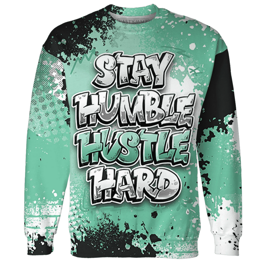 High-OG-Green-Glow-1s-Sweatshirt-Match-Stay-Humble-Hustle-Hard-3D