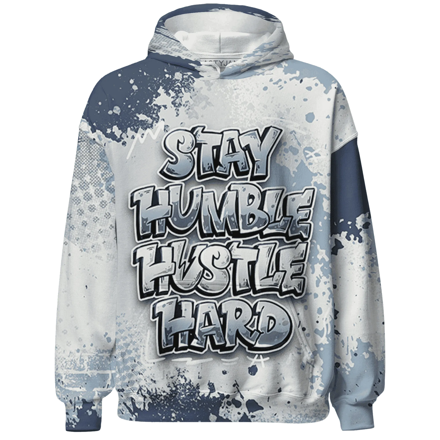 Mid-Diffused-Blue-Grey-1s-Hoodie-Match-Stay-Humble-Hustle-Hard-3D