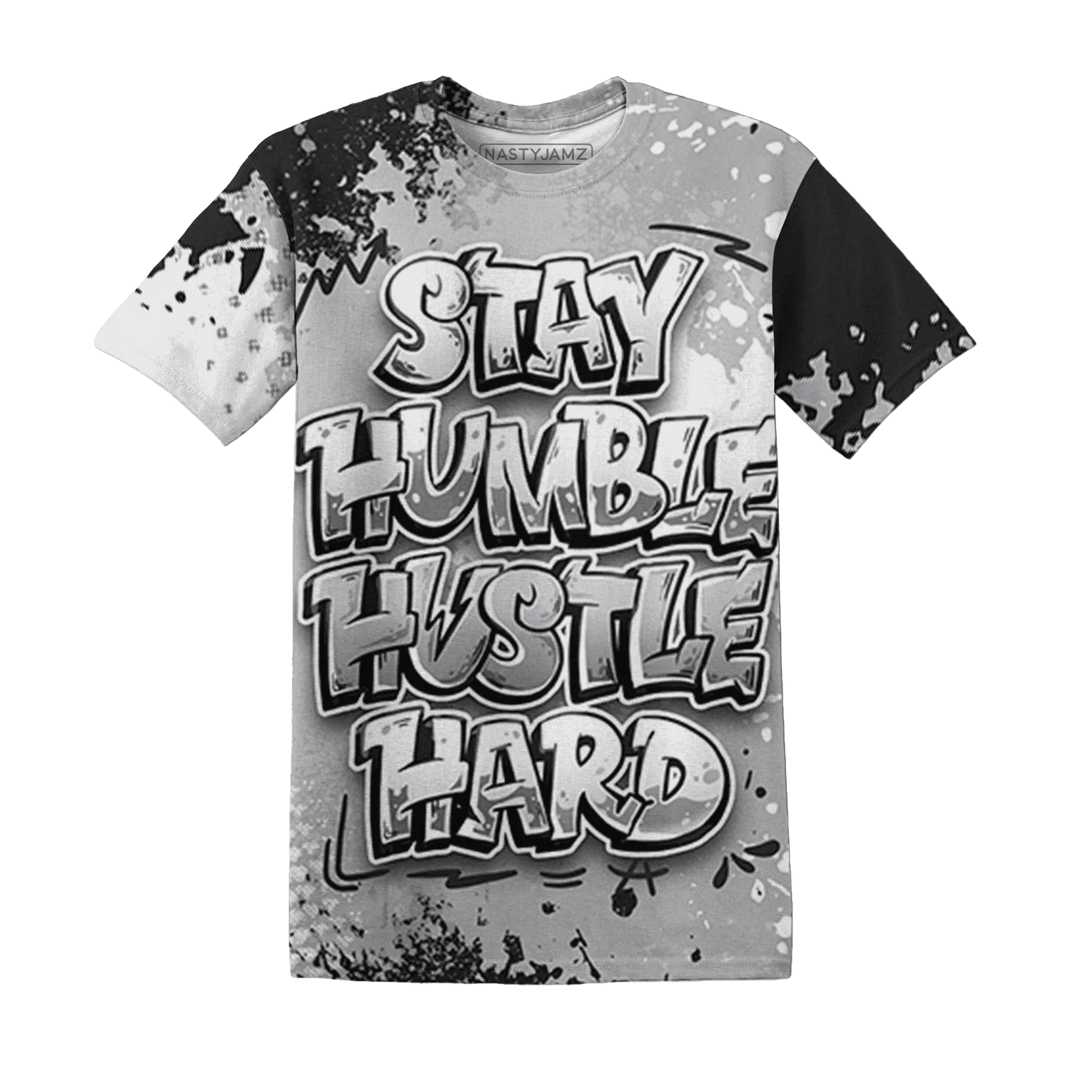 Wolf-Grey-1s-T-Shirt-Match-Stay-Humble-Hustle-Hard-3D