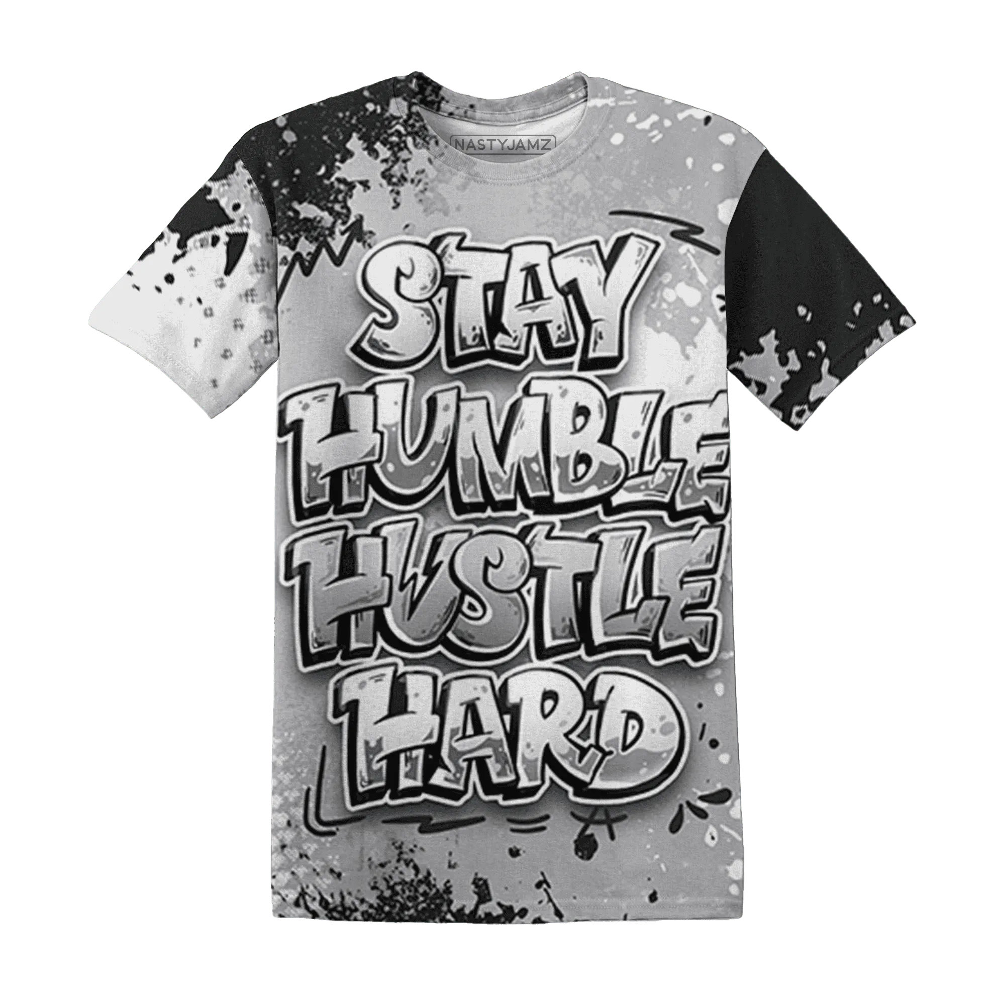 Wolf-Grey-1s-T-Shirt-Match-Stay-Humble-Hustle-Hard-3D