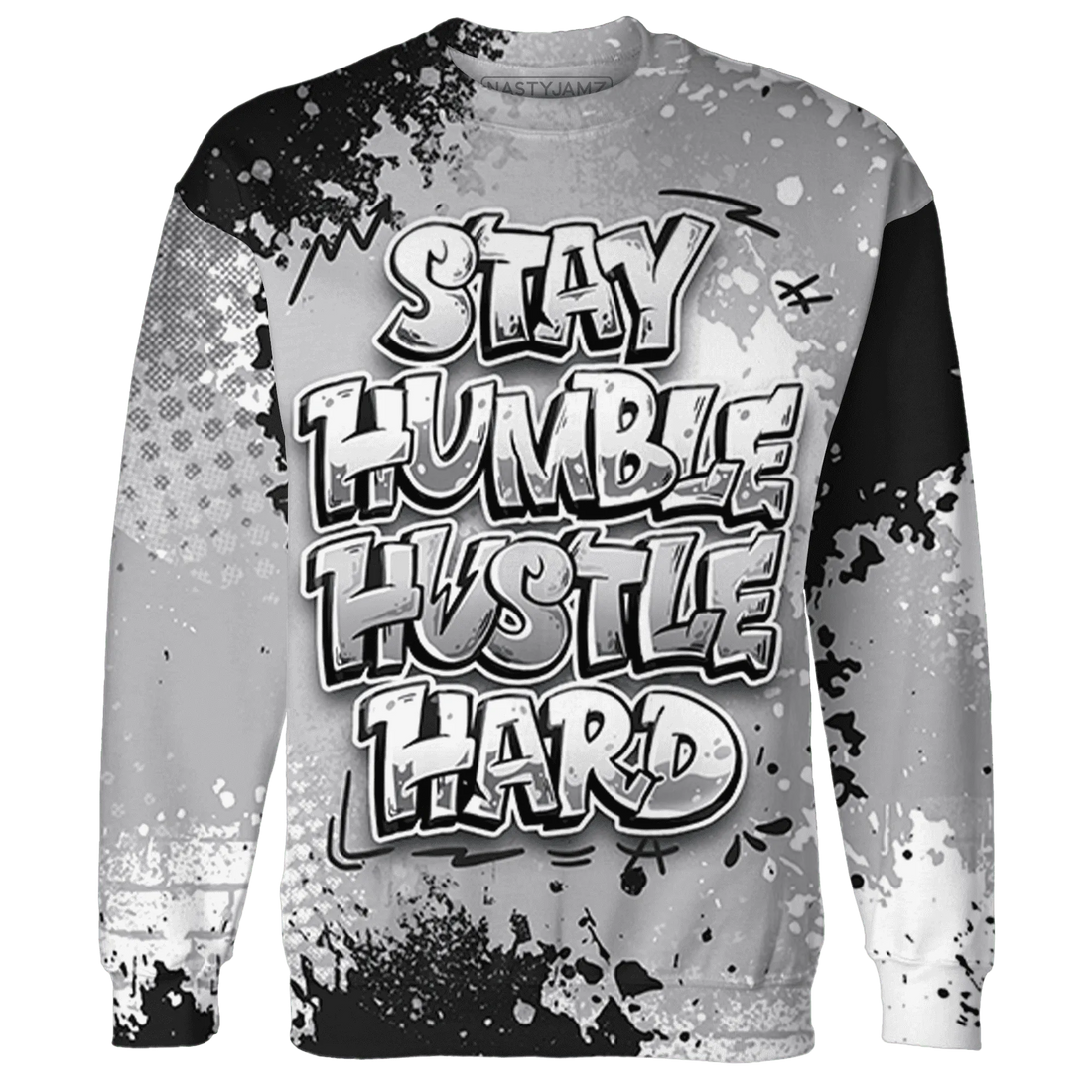 Wolf-Grey-1s-Sweatshirt-Match-Stay-Humble-Hustle-Hard-3D