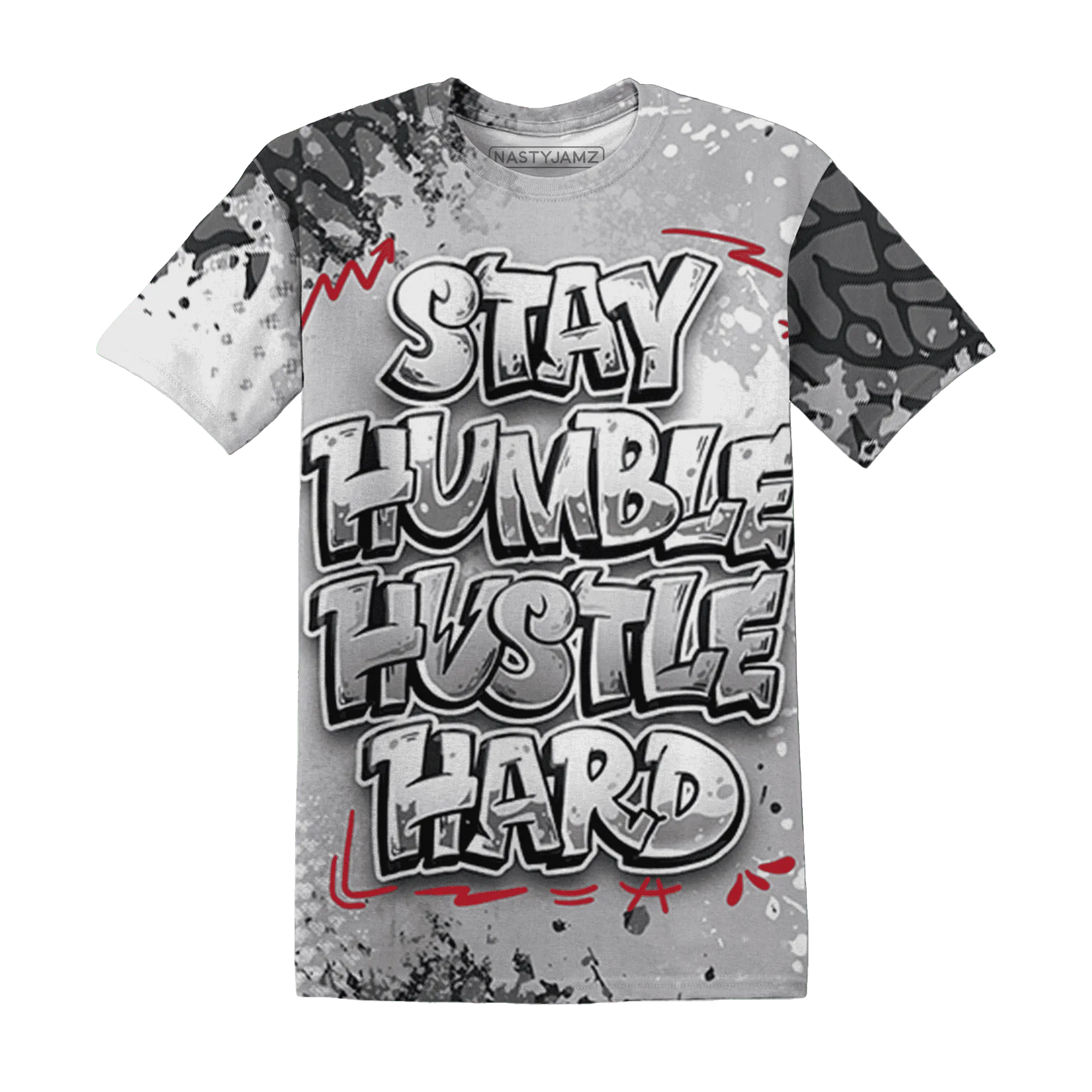 Cement-Grey-3s-T-Shirt-Match-Stay-Humble-Hustle-Hard-3D