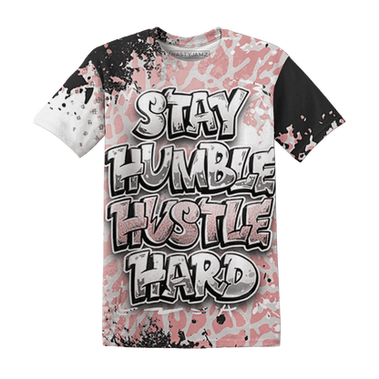 Red-Stardust-3s-T-Shirt-Match-Stay-Humble-Hustle-Hard-3D