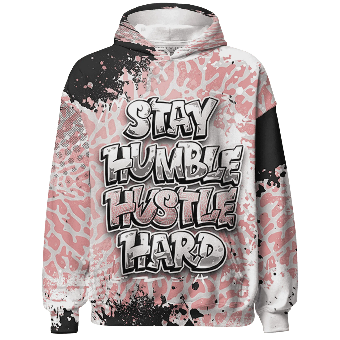 Red-Stardust-3s-Hoodie-Match-Stay-Humble-Hustle-Hard-3D