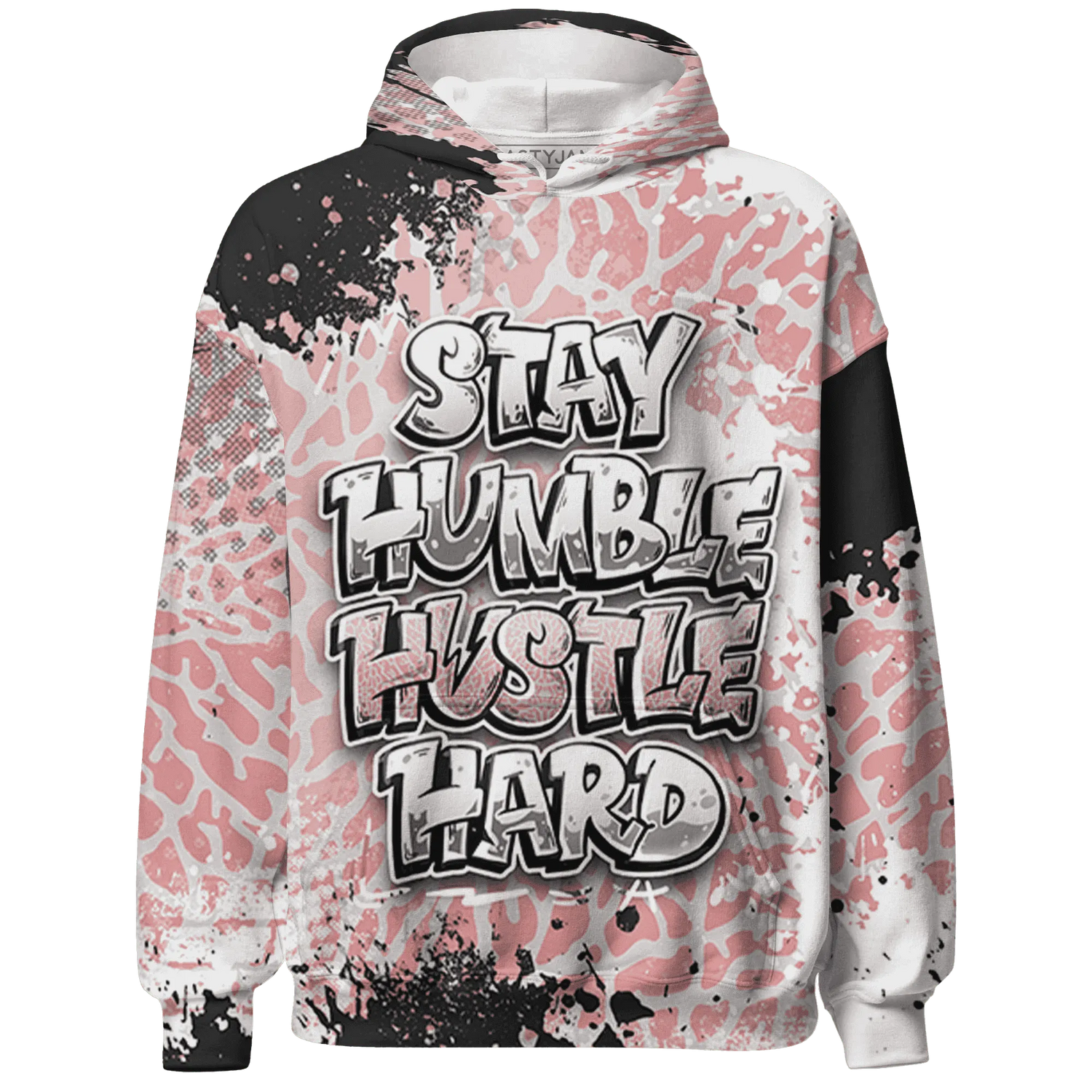 Red-Stardust-3s-Hoodie-Match-Stay-Humble-Hustle-Hard-3D