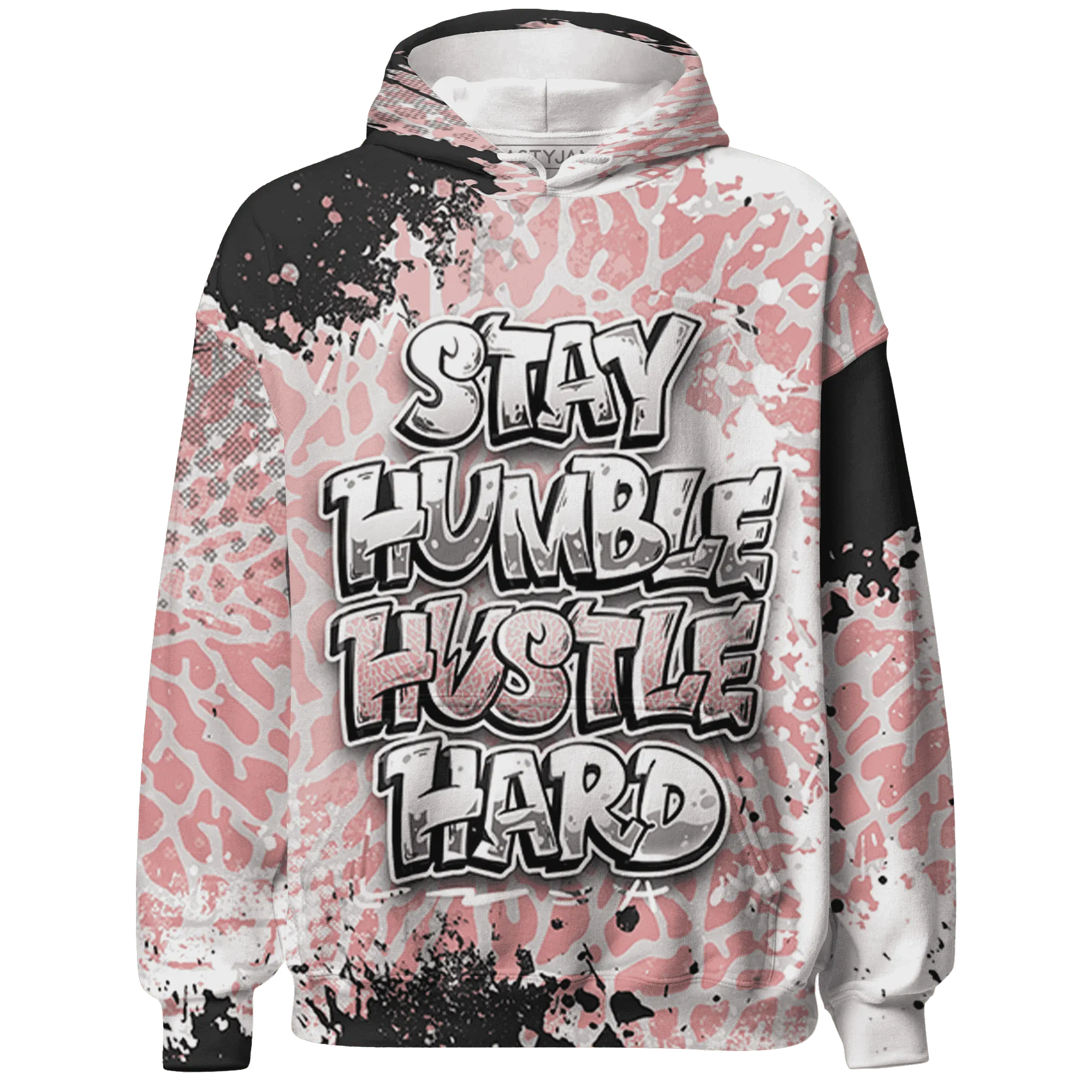 Red-Stardust-3s-Hoodie-Match-Stay-Humble-Hustle-Hard-3D