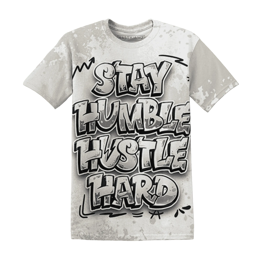SE-Sail-5s-T-Shirt-Match-Stay-Humble-Hustle-Hard-3D