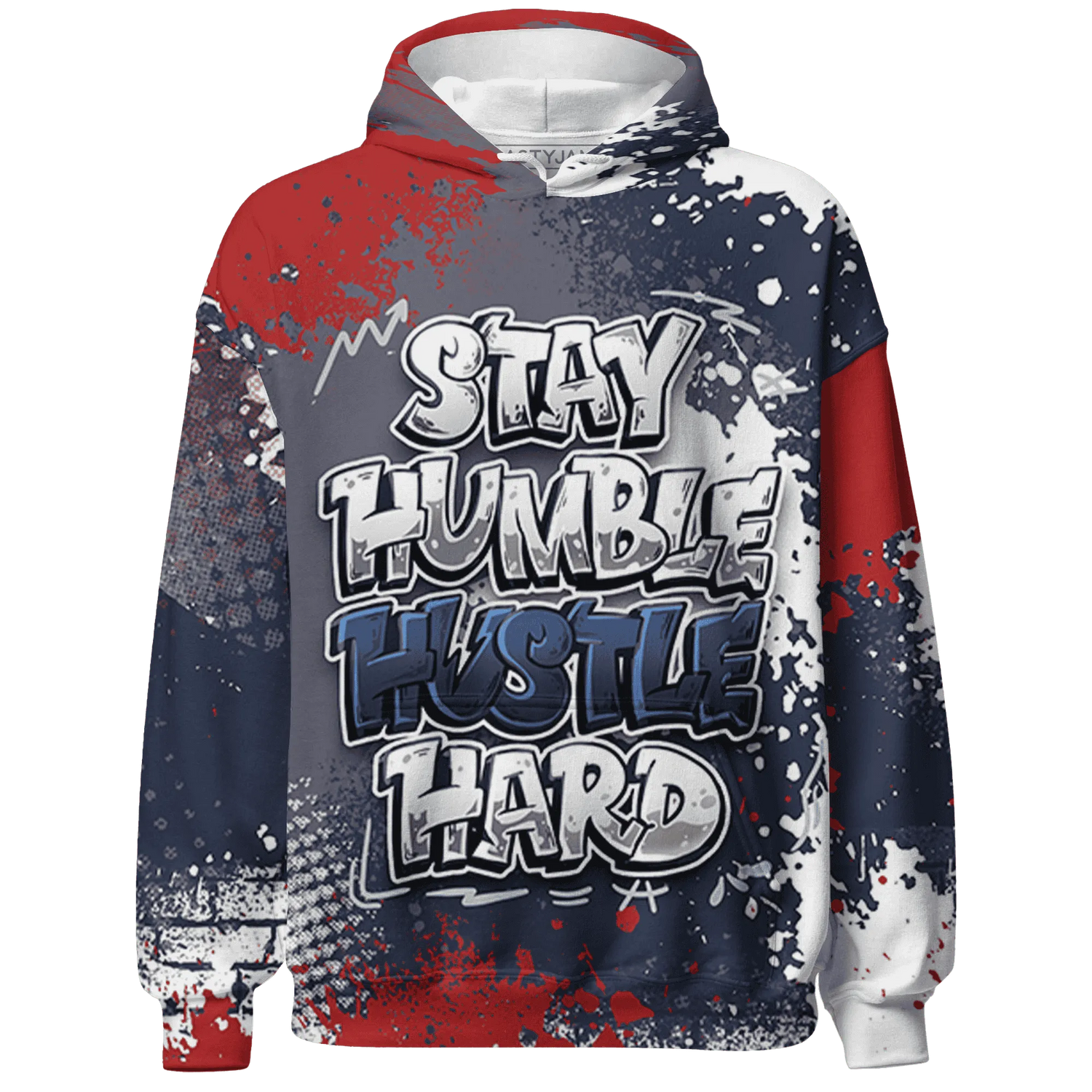 White-Navy-6s-Hoodie-Match-Stay-Humble-Hustle-Hard-3D