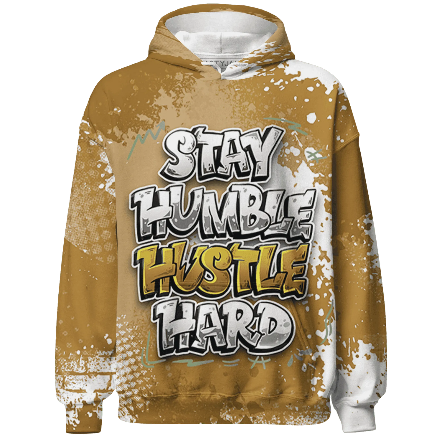 Wheat-13s-Hoodie-Match-Stay-Humble-Hustle-Hard-3D