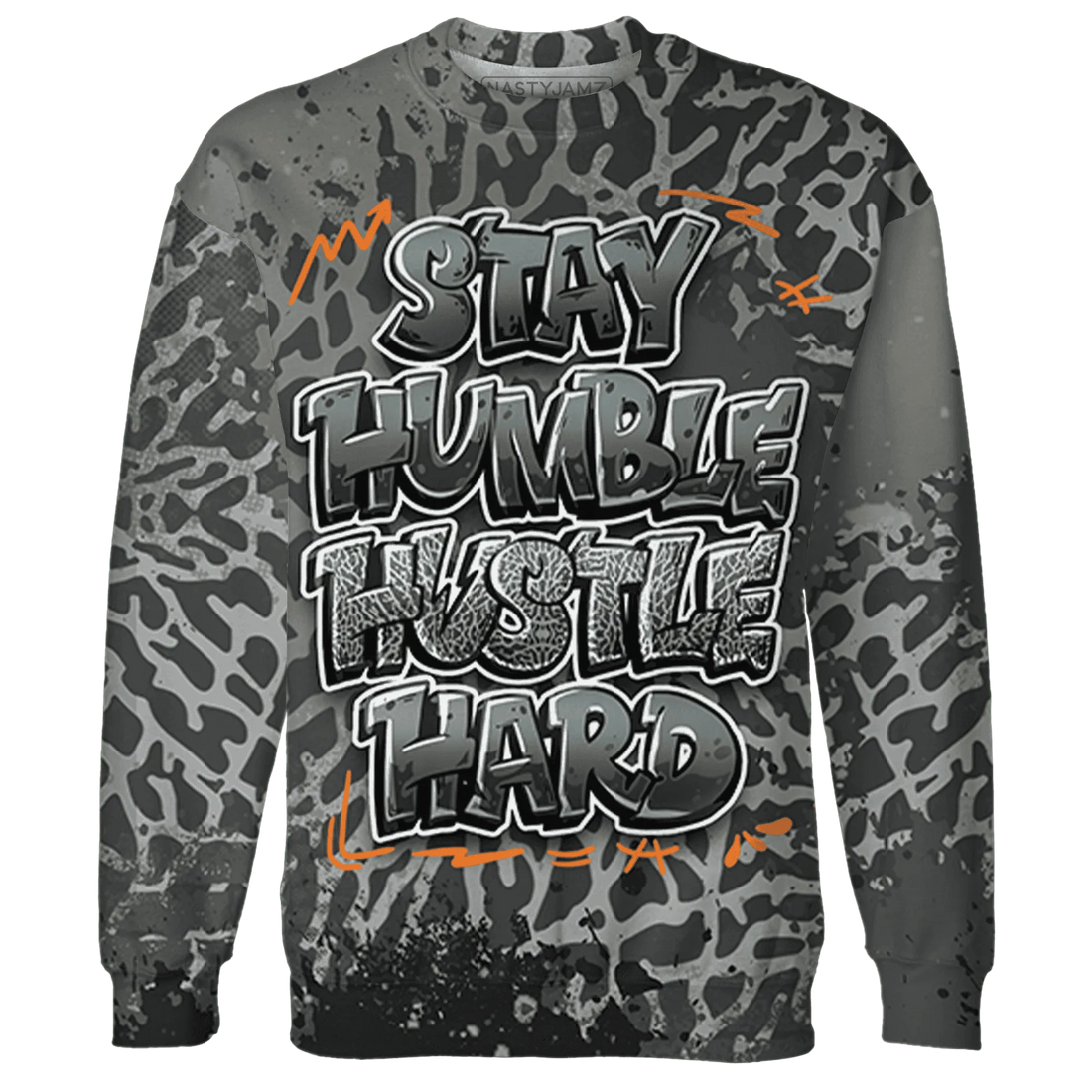 Fear-Pack-3s-Sweatshirt-Match-Stay-Humble-Hustle-Hard-3D