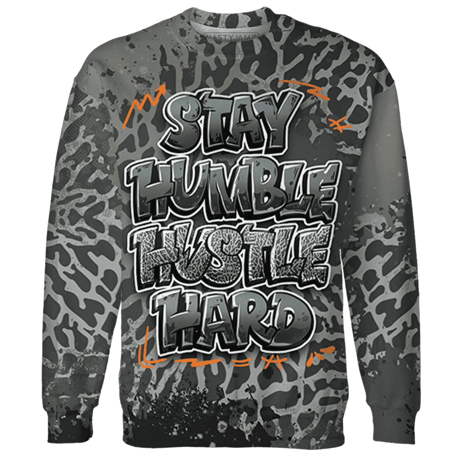 Fear-Pack-3s-Sweatshirt-Match-Stay-Humble-Hustle-Hard-3D