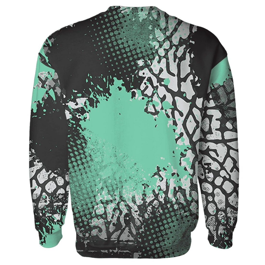 Green-Glow-3s-Sweatshirt-Match-Stay-Humble-Hustle-Hard-3D