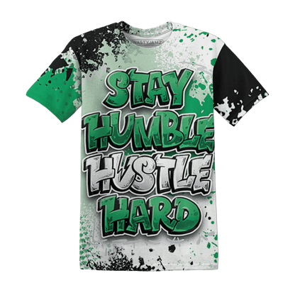 Lucky-Green-5s-T-Shirt-Match-Stay-Humble-Hustle-Hard-3D