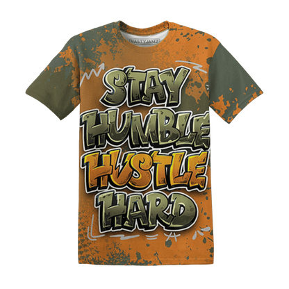 Olive-5s-T-Shirt-Match-Stay-Humble-Hustle-Hard-3D