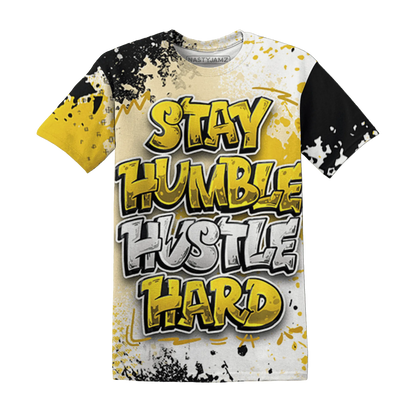 Yellow-Ochre-6s-T-Shirt-Match-Stay-Humble-Hustle-Hard-3D