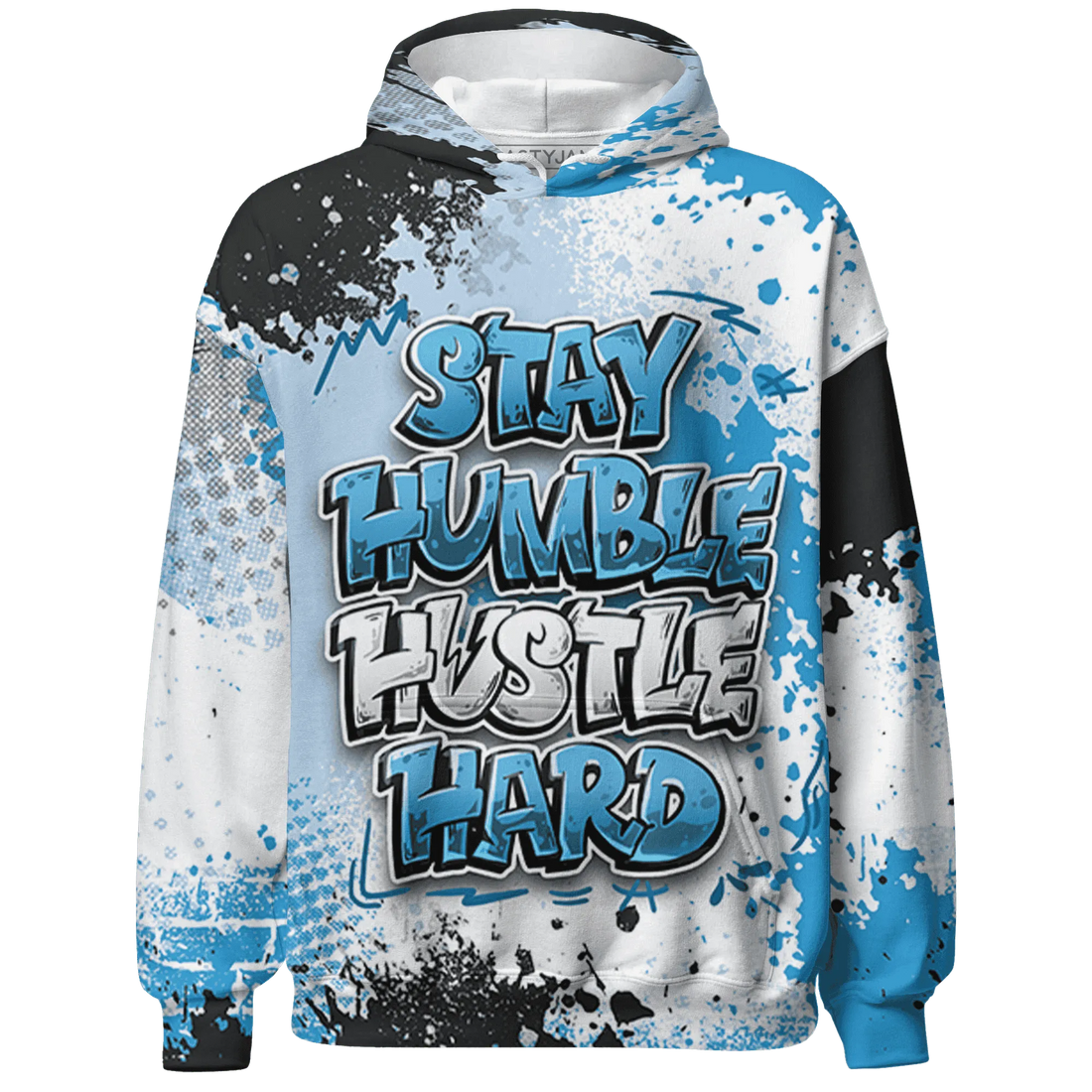 Powder-Blue-9s-Hoodie-Match-Stay-Humble-Hustle-Hard-3D