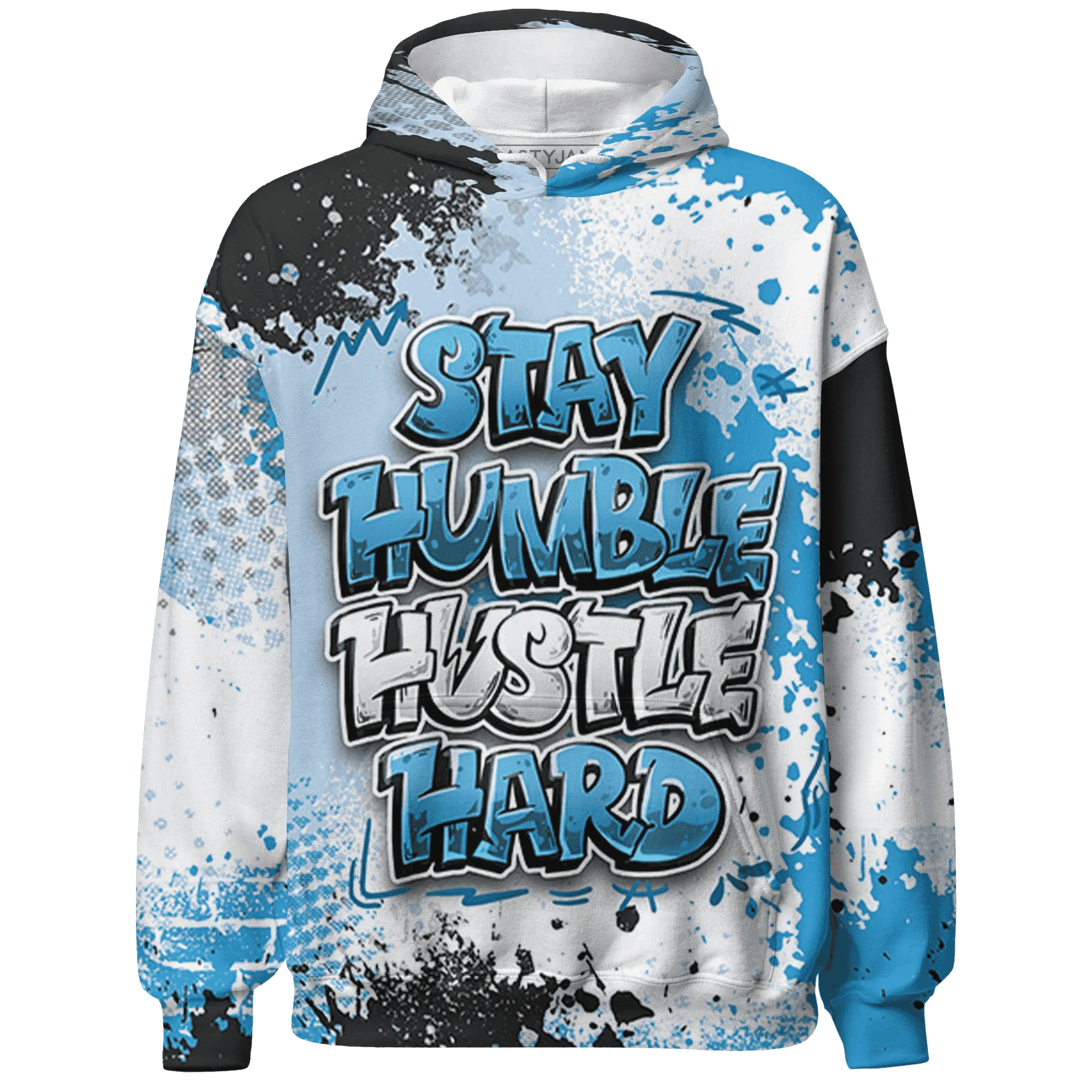 Powder-Blue-9s-Hoodie-Match-Stay-Humble-Hustle-Hard-3D