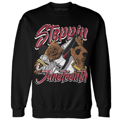 Retro Red Taxi 12s Sweatshirt Match Step Into Juneteenth - NastyJamz