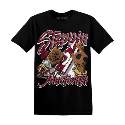 High White Team Red 1s T Shirt Match Step Into Juneteenth - NastyJamz