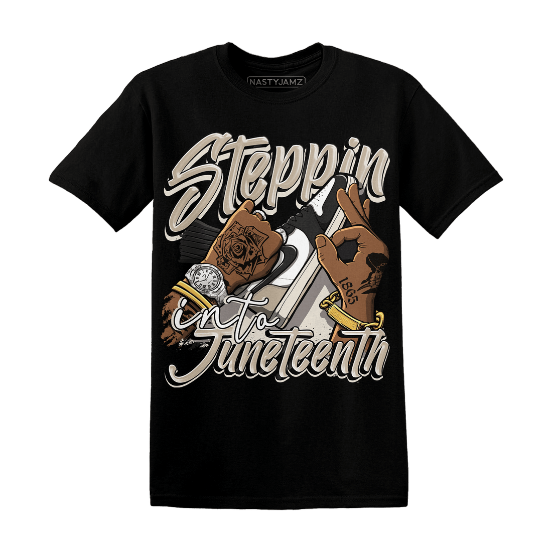 Latte 1s T Shirt Match Step Into Juneteenth - NastyJamz