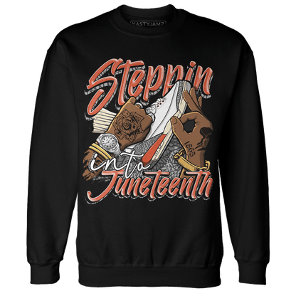 Georgia Peach 3s Sweatshirt Match Step Into Juneteenth - NastyJamz