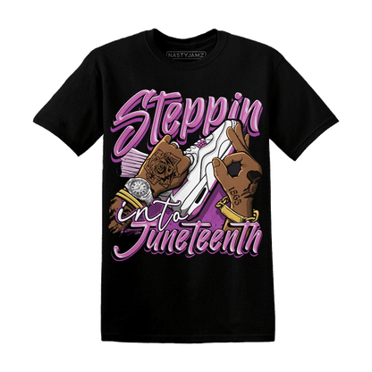 GS Hyper Violet 4s T Shirt Match Step Into Juneteenth - NastyJamz