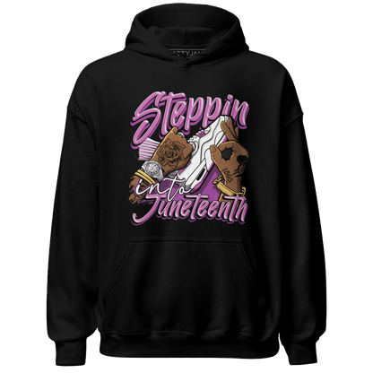 GS Hyper Violet 4s Hoodie Match Step Into Juneteenth - NastyJamz