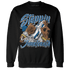 Industrial Blue 4s Sweatshirt Match Step Into Juneteenth - NastyJamz