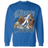Industrial Blue 4s Sweatshirt Match Step Into Juneteenth - NastyJamz