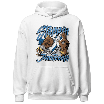 Industrial Blue 4s Hoodie Match Step Into Juneteenth - NastyJamz