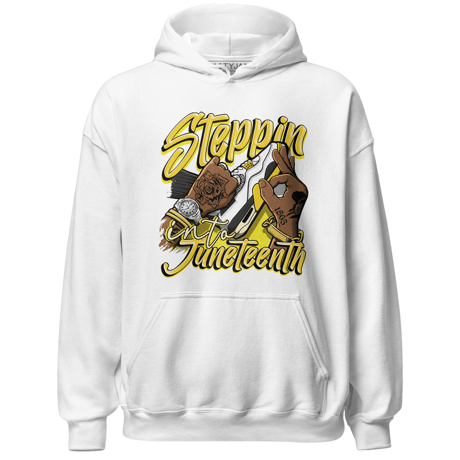 Vivid Sulfur 4s Hoodie Match Step Into Juneteenth - NastyJamz