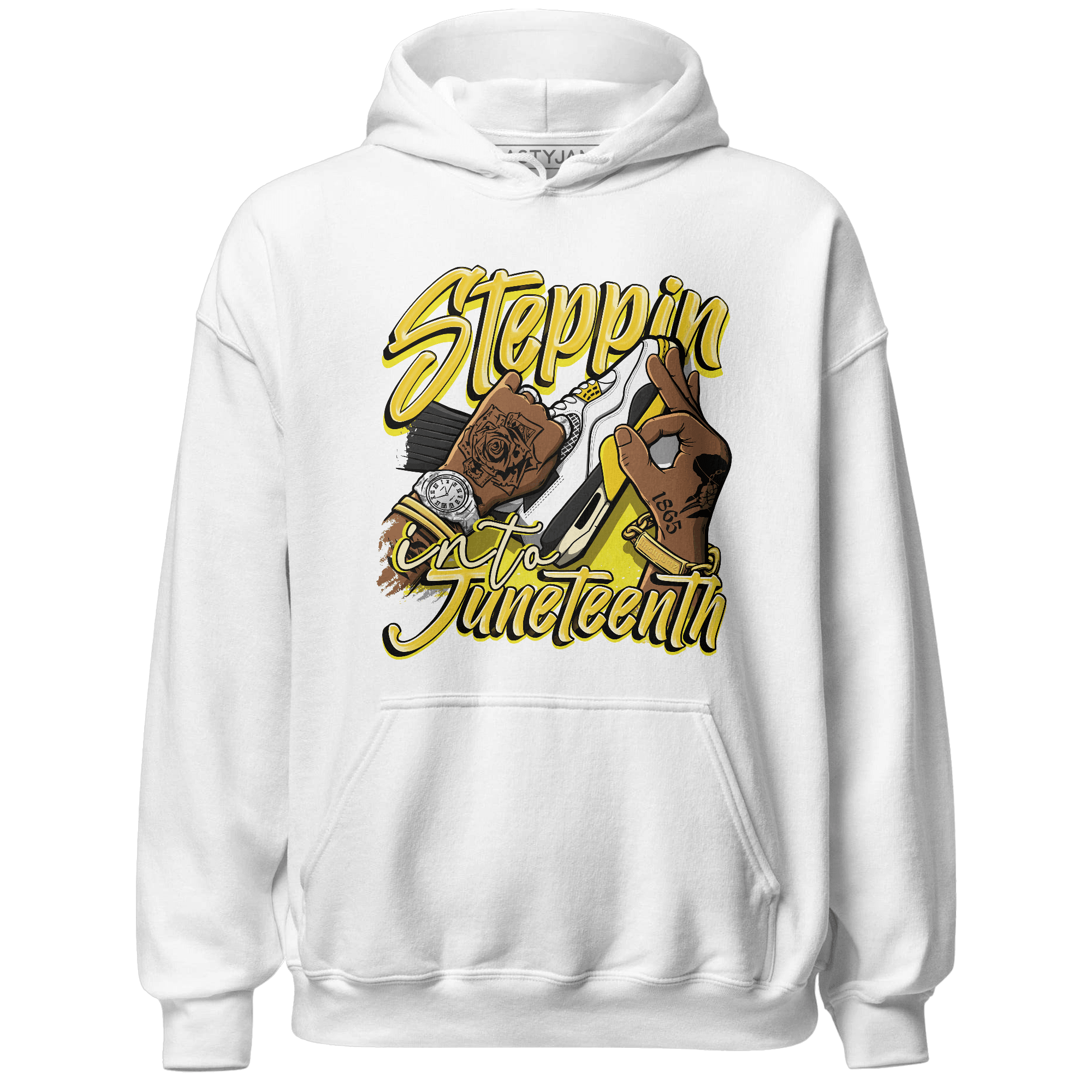 Vivid Sulfur 4s Hoodie Match Step Into Juneteenth - NastyJamz