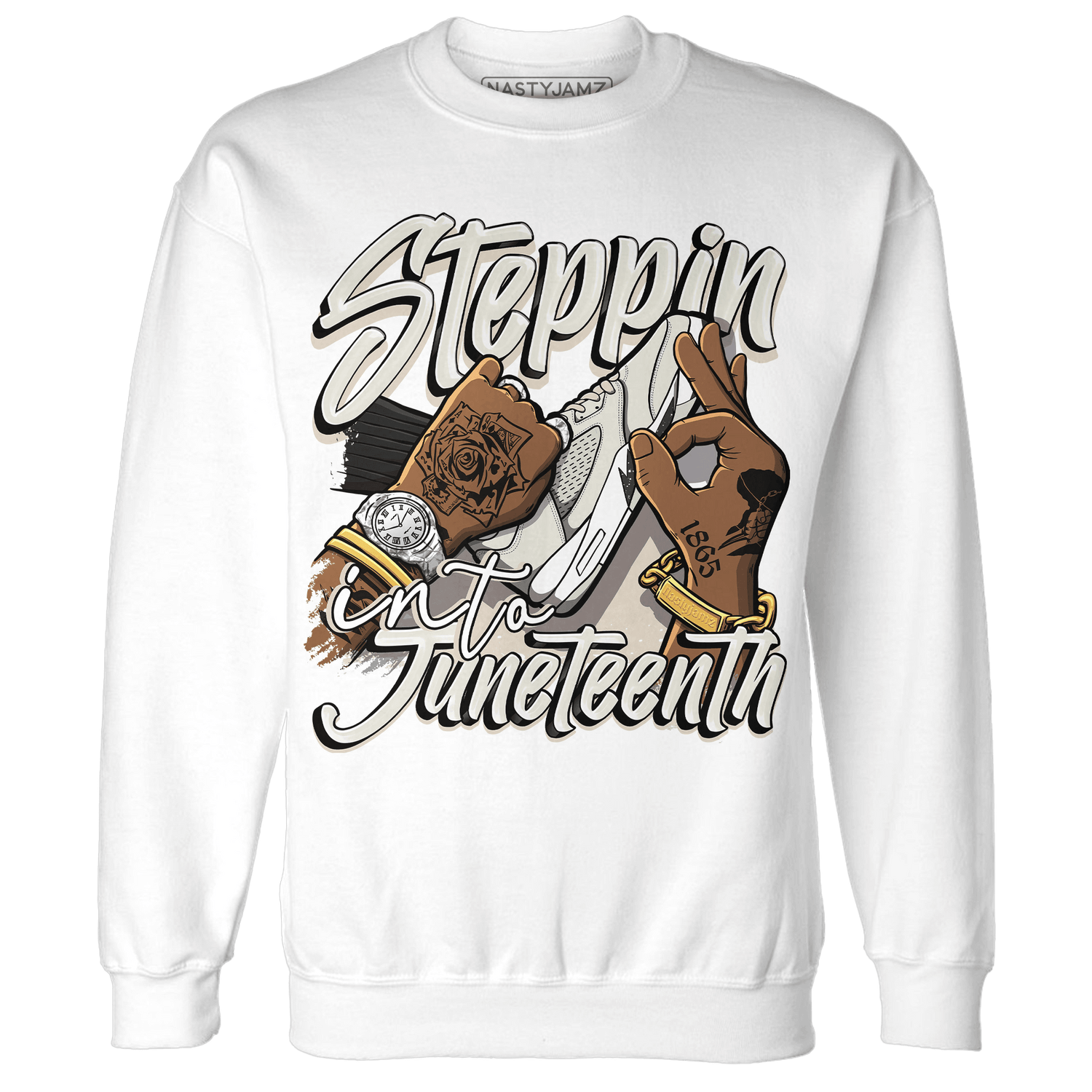 SE Sail 5s Sweatshirt Match Step Into Juneteenth - NastyJamz