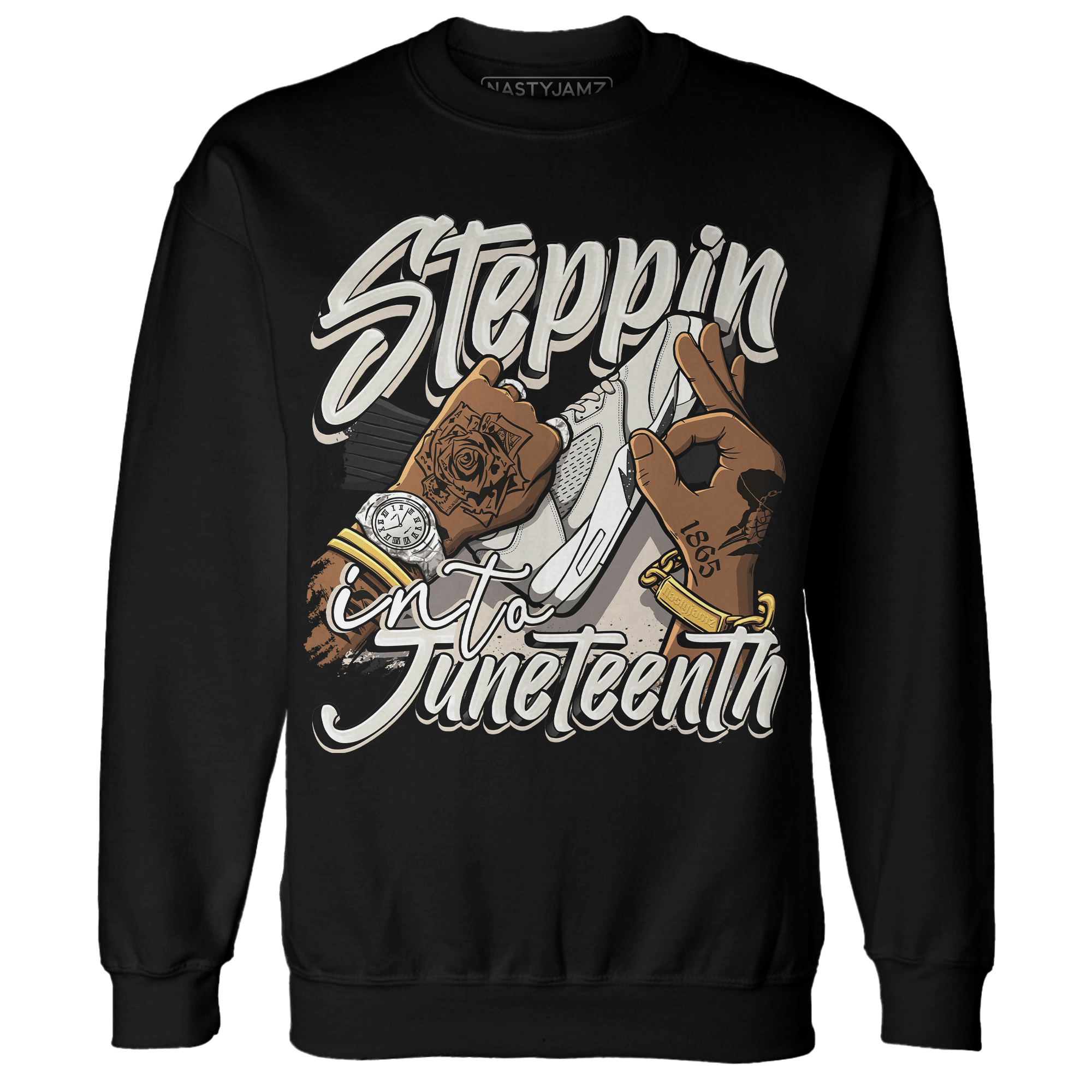 SE Sail 5s Sweatshirt Match Step Into Juneteenth - NastyJamz