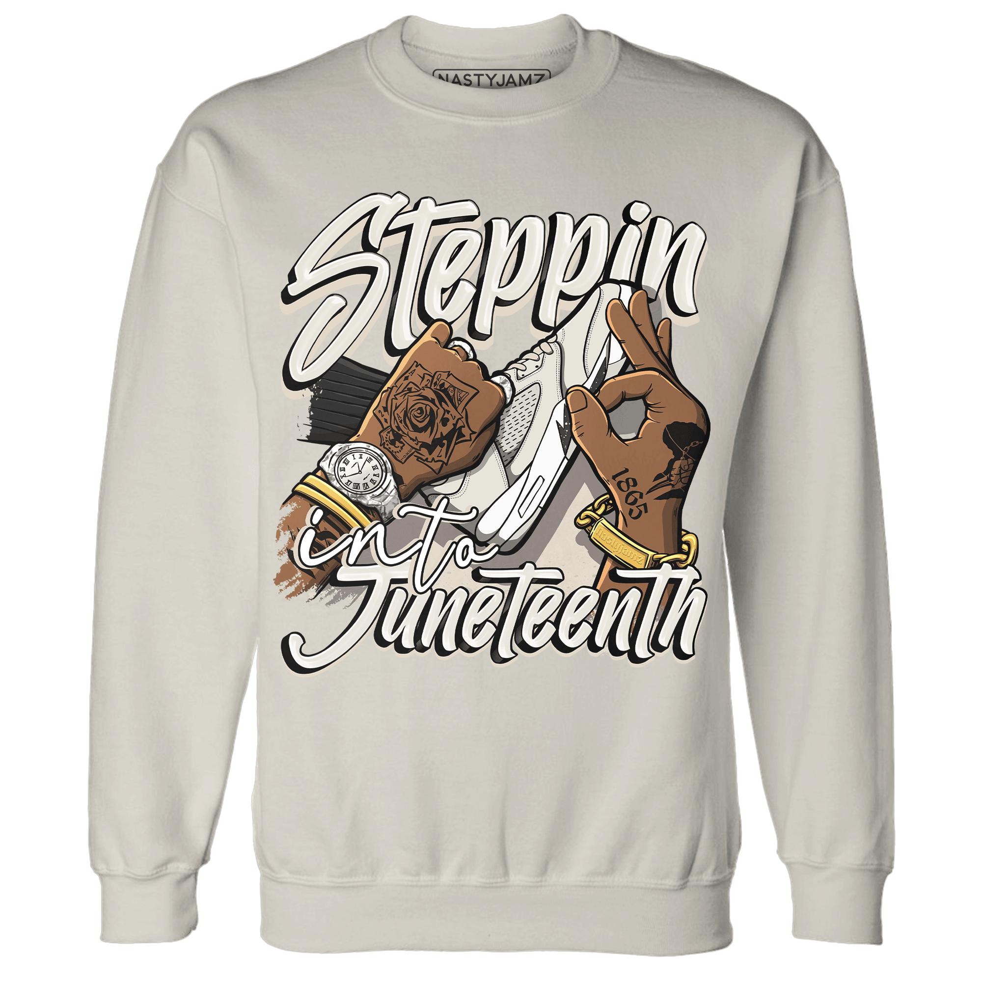 SE Sail 5s Sweatshirt Match Step Into Juneteenth - NastyJamz