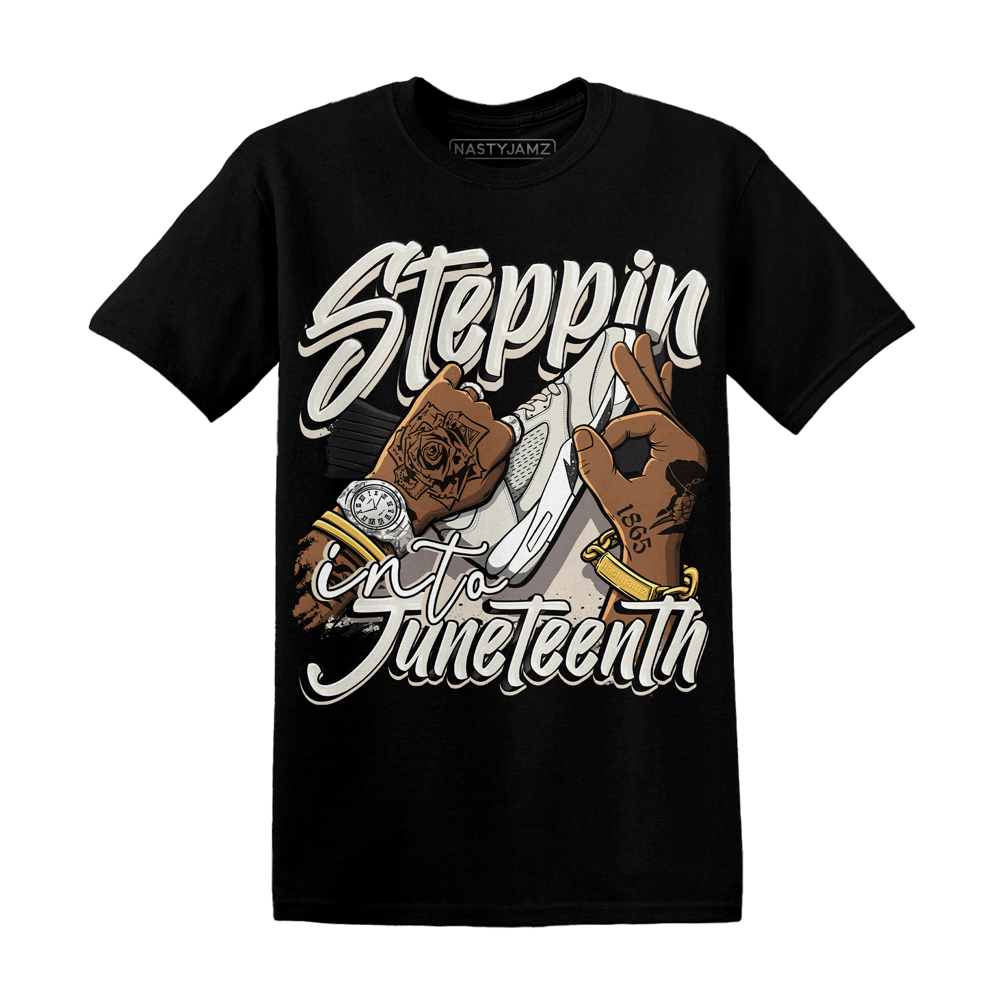 SE Sail 5s T Shirt Match Step Into Juneteenth - NastyJamz