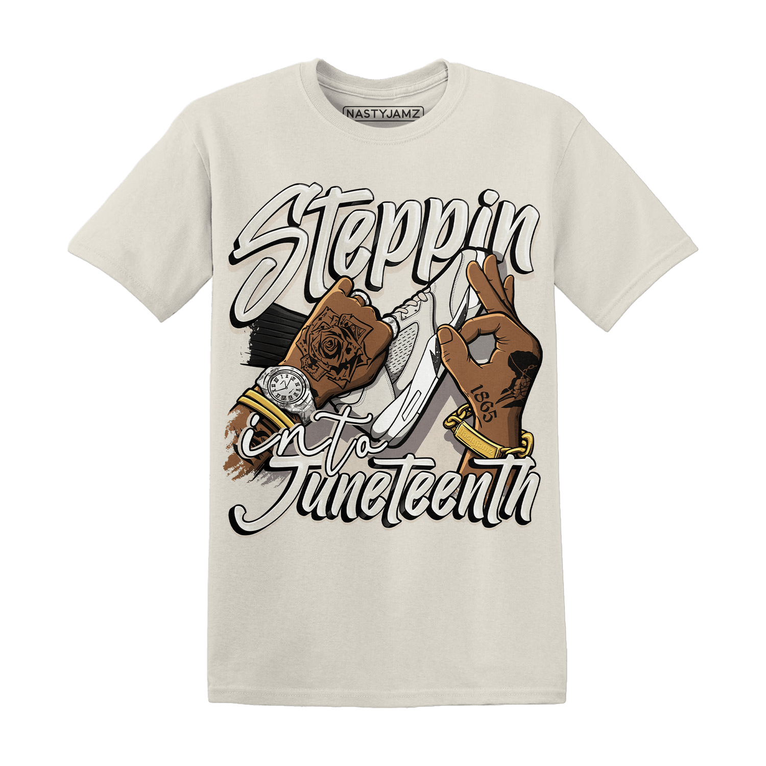 SE Sail 5s T Shirt Match Step Into Juneteenth - NastyJamz