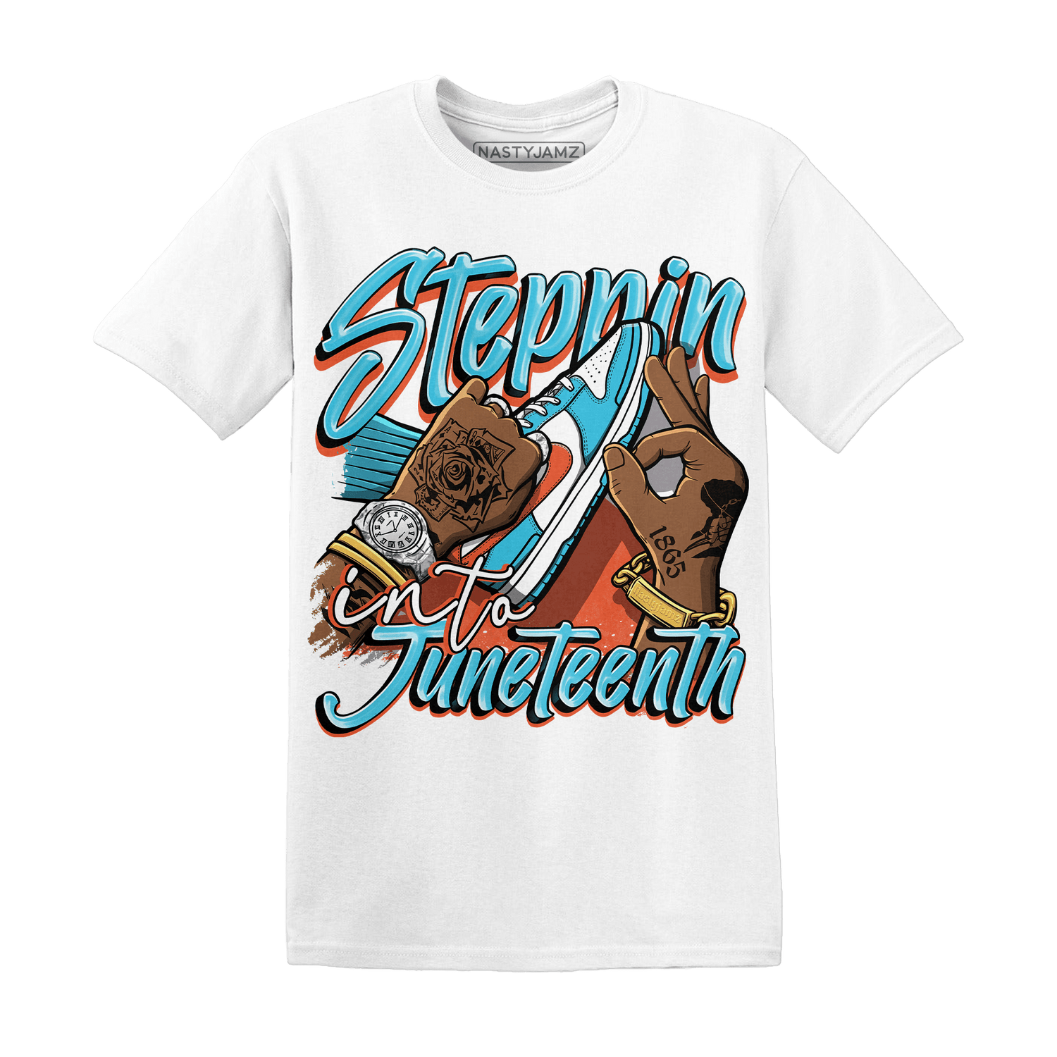Dunk Low Dolphins T Shirt Match Step Into Juneteenth - NastyJamz